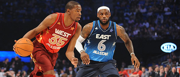 Kevin Durant and LeBron James