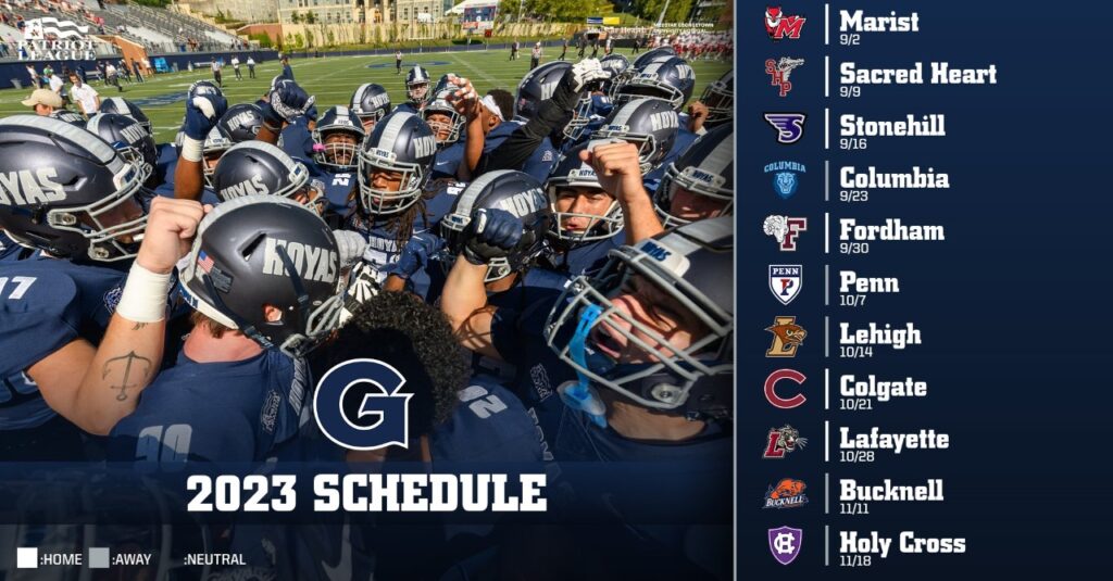 2023 Georgetown Football Schedule