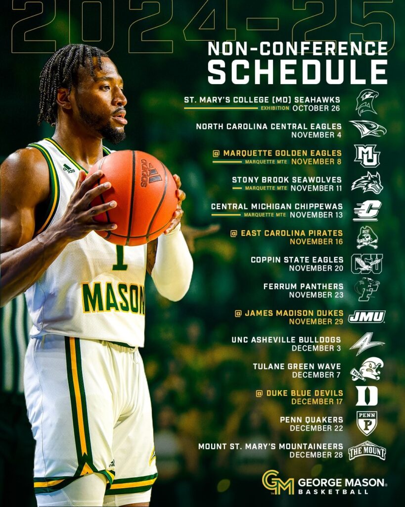 George Mason's Nonconference Schedule