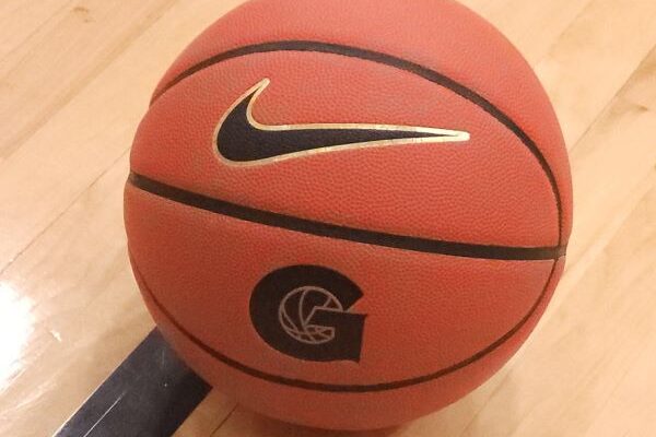 Basketball with Georgetown logo