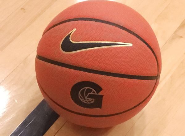 Basketball with Georgetown logo