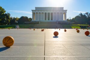 Logo for Full Court DMV podcast.